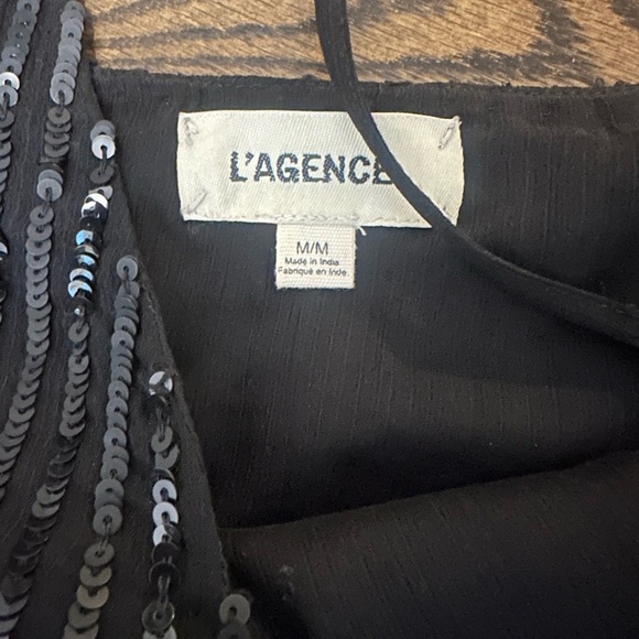 L’Agence Gabriella V Neck Sequin Cami - size medium - Picture 2 of 10